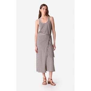 NEW VANESSABRUNO tank knit dress in etretat stripe